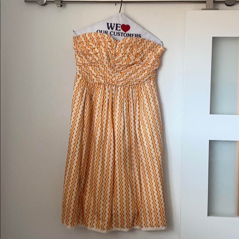Vanessa Virginia strapless silk cotton dress